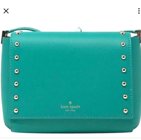 Kate Spade Sanders Place Avva Studded Crossbody in Lizard Green - Picture 2 of 8